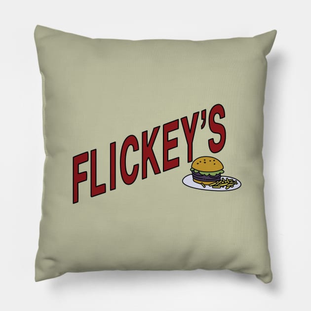 Flickey's Burger Pillow by saintpetty