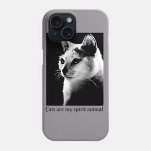 Cats are my spirit animal Phone Case