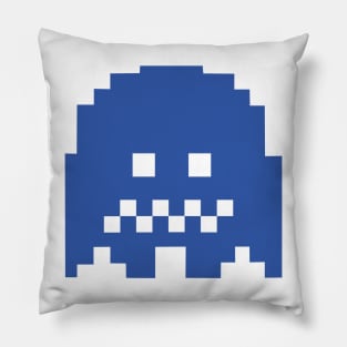 Pacman blue ghost Pillow