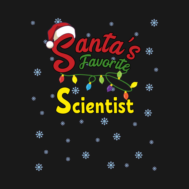 Santa's favorite Scientist Christmas Pajama by MGO Design