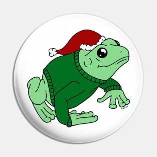 Christmas Sweater Frog Pin