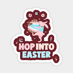 Hop Into Easter Magnet