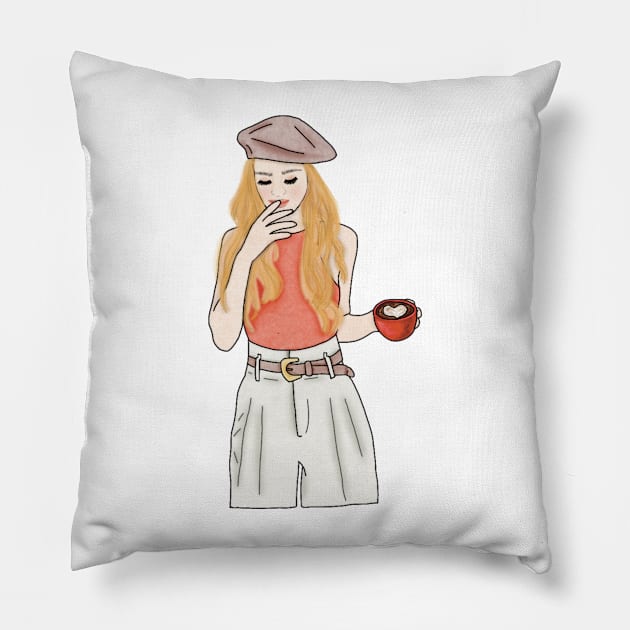 Coffee lover Pillow by piscoletters