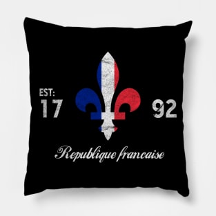 Republique Francaise - Established 1792 - Colour Pillow