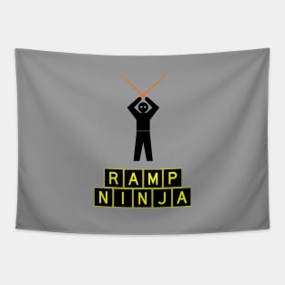 Ramp Ninja - Airplane Marshaller - STOP Signal Tapestry