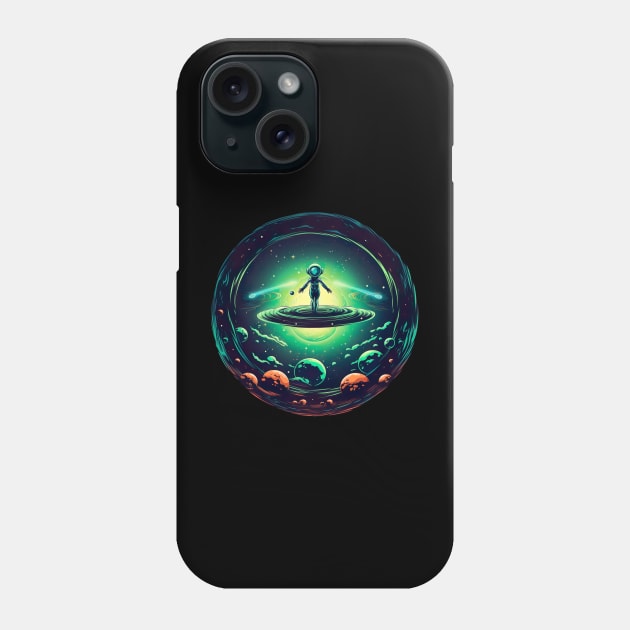 Extraterrestrial Lifeform Encounter - Sci-Fi Alien Design Phone Case by PlutoOrigins