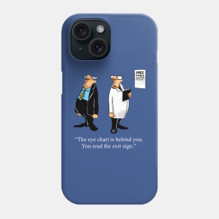 Funny Spectickles Optician Eye Test Humor Phone Case