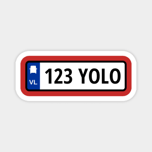 123 YOLO Magnet