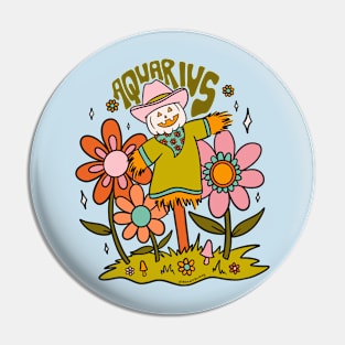 Aquarius Scarecrow Pin