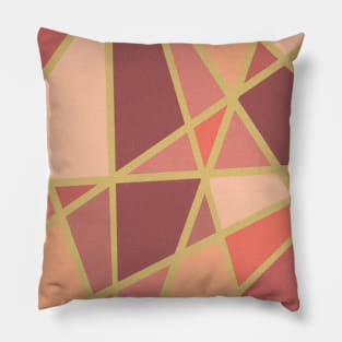 Pink geometric design Pillow