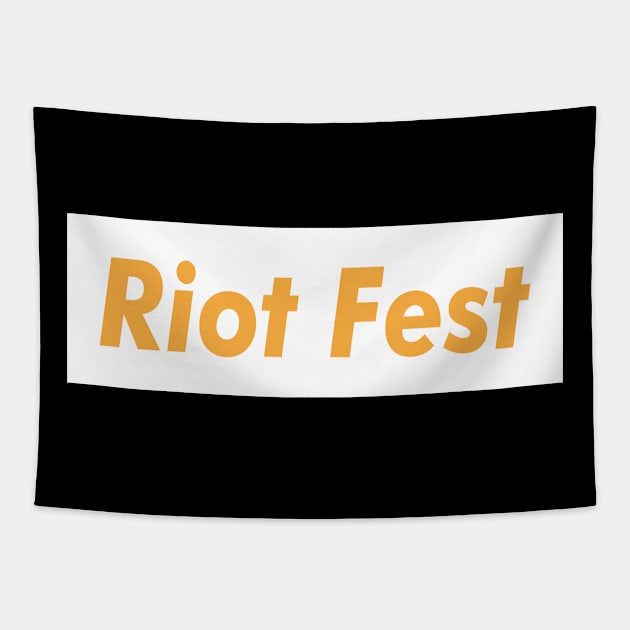 Riot Fest Meat Brown Tapestry by WE BOUGHT ZOO
