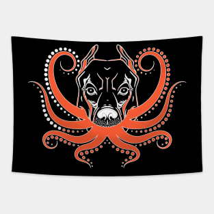 Scary Davy Jones Dog Halloween Shirt Tapestry