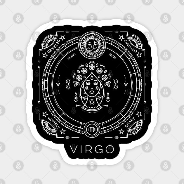 Virgo Astrological Zodiac Sun Sign Astrology Magnet by Pine Hill Goods