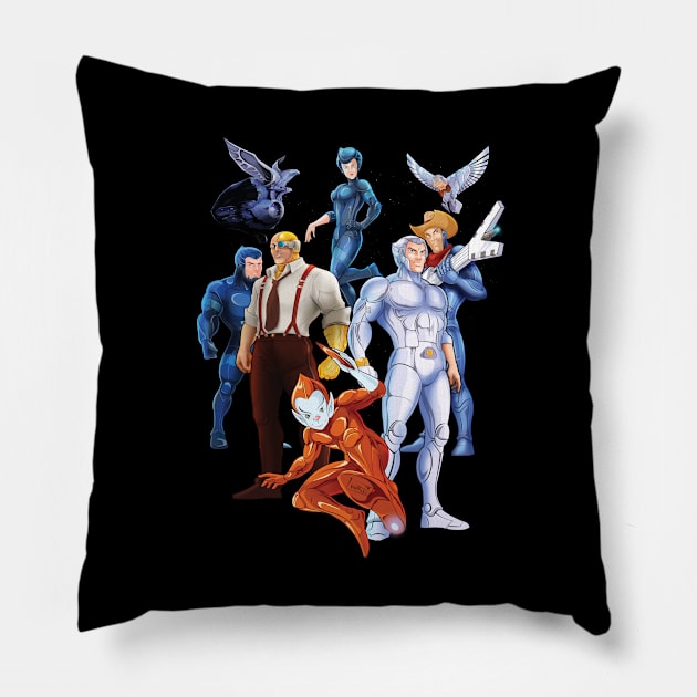 Silverhawks Pillow by elobrerodelarte