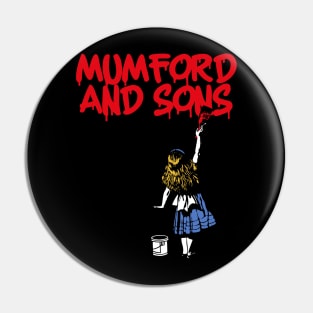 mumford ll girls with red paint Pin