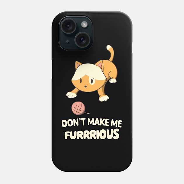 Cute Kitty Playing Furr Ball Cat Lover Phone Case by Foxxy Merch