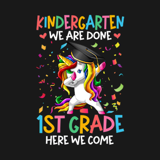 Kindergarten Graduation Unicorn Last Day Of School T-Shirt