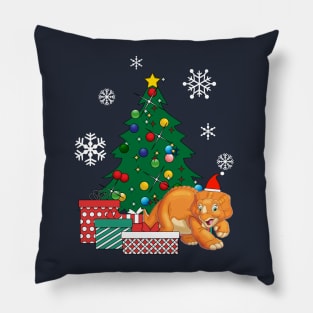 Cera Around The Christmas Tree Land Before Time Pillow