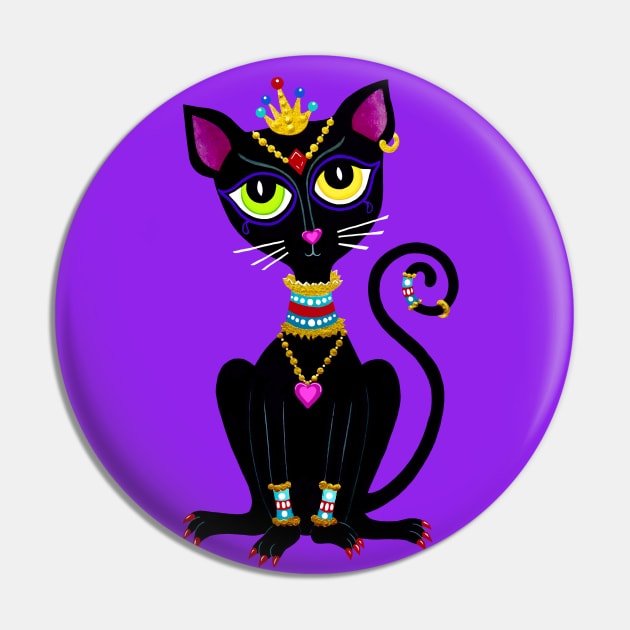 Egyptian Cat Goddess Bastet Pin by SoozieWray