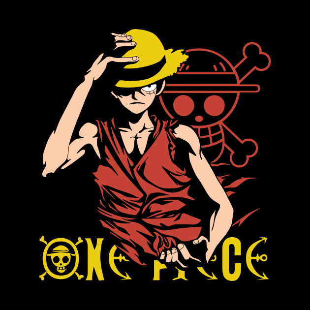 One Piece Monkey D. Luffy, Vector Anime - Manga - Tapestry | TeePublic
