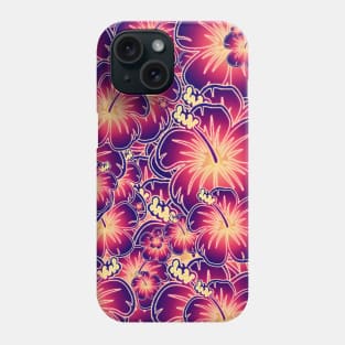 Purple hibiscus Phone Case