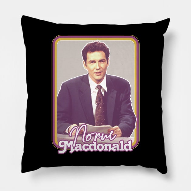 Norm Macdonald // Retro-Style Fan Art Design Pillow by DankFutura