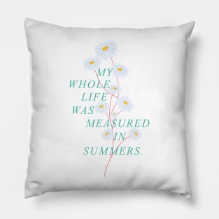 My Whole Life Was Measured In Summers Pillow