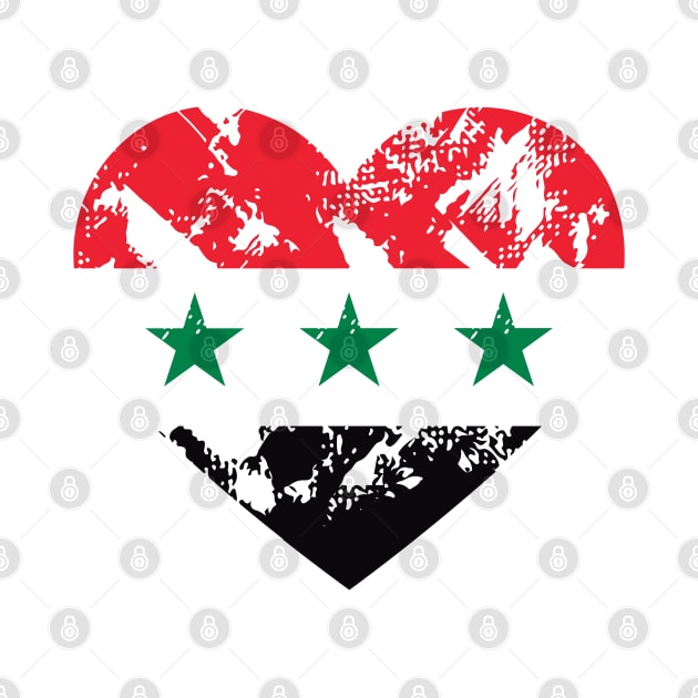 IRAQ FLAG HEART by jasebro