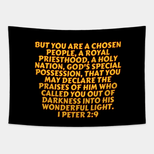 Bible Verse 1 Peter 2:9 Tapestry