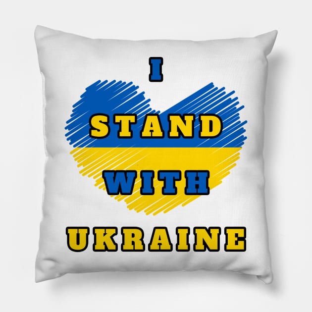 I Stand with Ukraine Sweatshirt, Pray for Ukraine Shirt, Support Ukraine Tee, Pray for Ukraine Shirt, Ukraine Peace Shirt, Stop the War Tee Pillow by black lynx