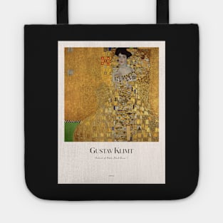 Portrait of A. Bloch Bauer I with Text Tote