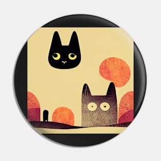 Cute Cat pattern 42 regular grid Pin