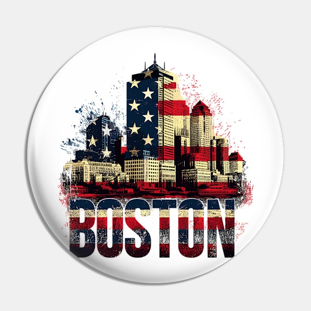 Boston City Pin by Vehicles-Art