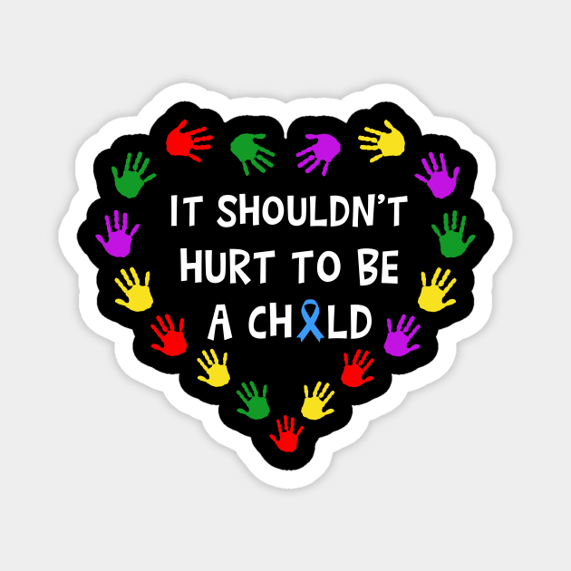 Child Abuse Prevention Stop Child Abuse Magnet by danielsho90