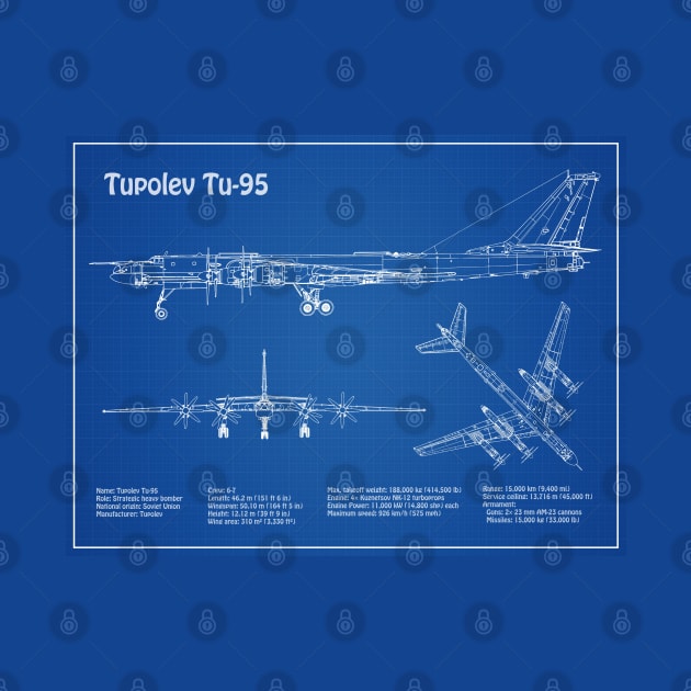 Tupolev Tu-95 Bear Bomber - AD by SPJE Illustration Photography