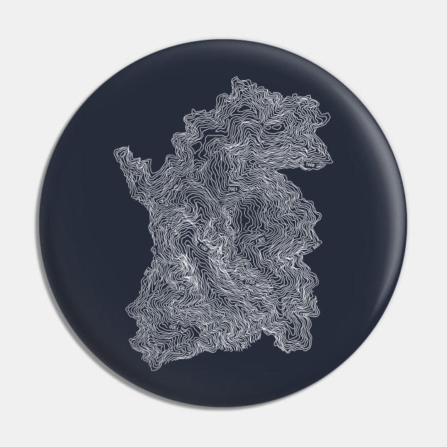 Mitre Peak (Tararua Range) (white) Pin by simplistictees