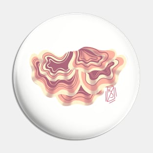 Pink Turkey Tail Mushroom Pin