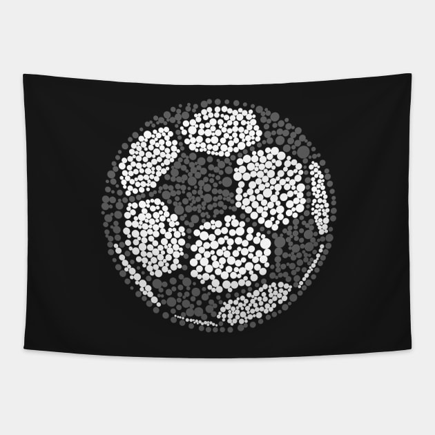 Funny Polka Dot Soccer Lover Player International Dot Day Tapestry by patelmillie51