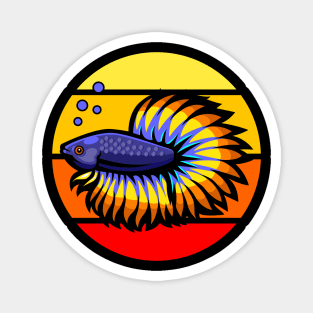 Betta Fish retro vintage Aqaurium Magnet