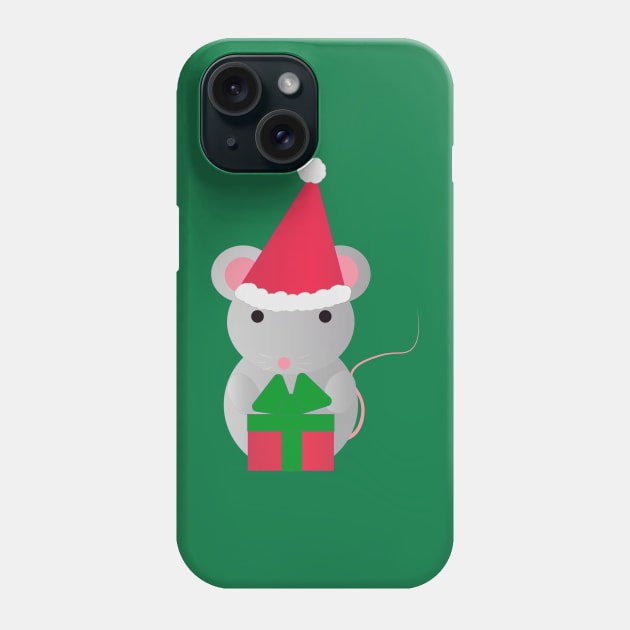 Christmas Mouse Phone Case by Hedgie Designs