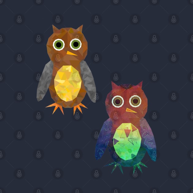 owls by Geometrico22