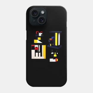 Mondrian Style Royal Cat Phone Case