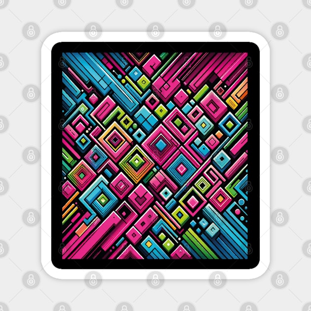 Abstract Geometric Pattern Magnet by SARKAR3.0