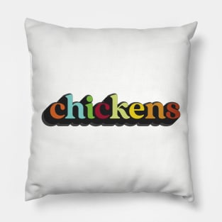 chickens with a dark side Pillow