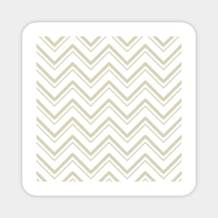Light Brown Abstract Zigzag Lines Magnet
