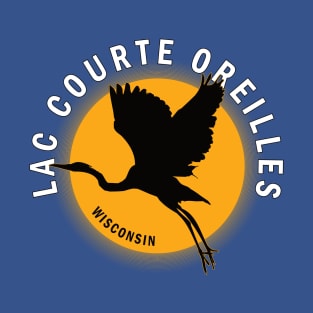Lac Courte Oreilles in Wisconsin Heron Sunrise T-Shirt