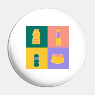 Snack Pixel Art Retro Pin