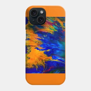 "Faded" acrylic pour painting Phone Case