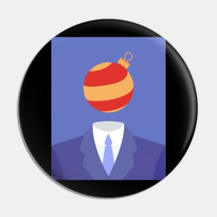 magritte christmas Pin