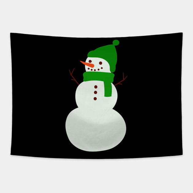 Snowman in Green Tapestry by Kyarwon